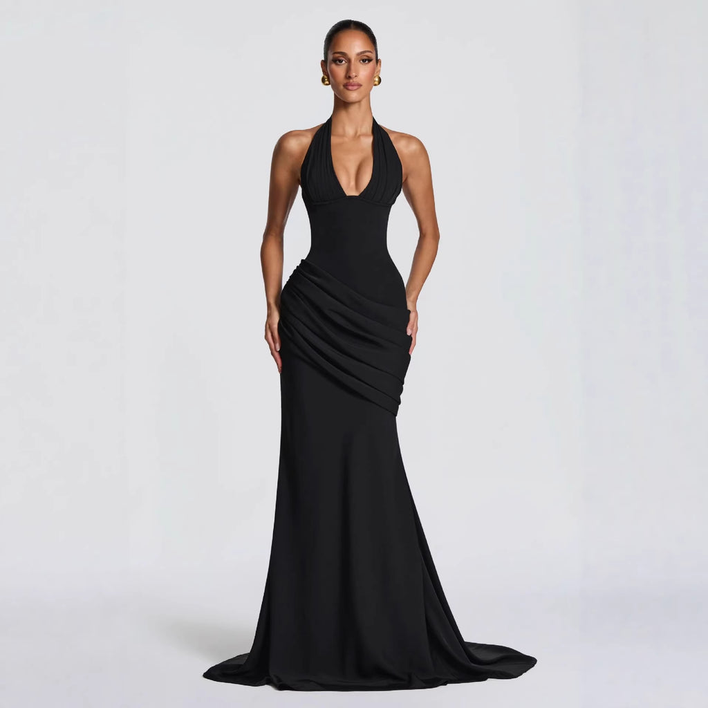 Womens Fashion New Arrival Elegant, Backless, Waist-cinching Dress