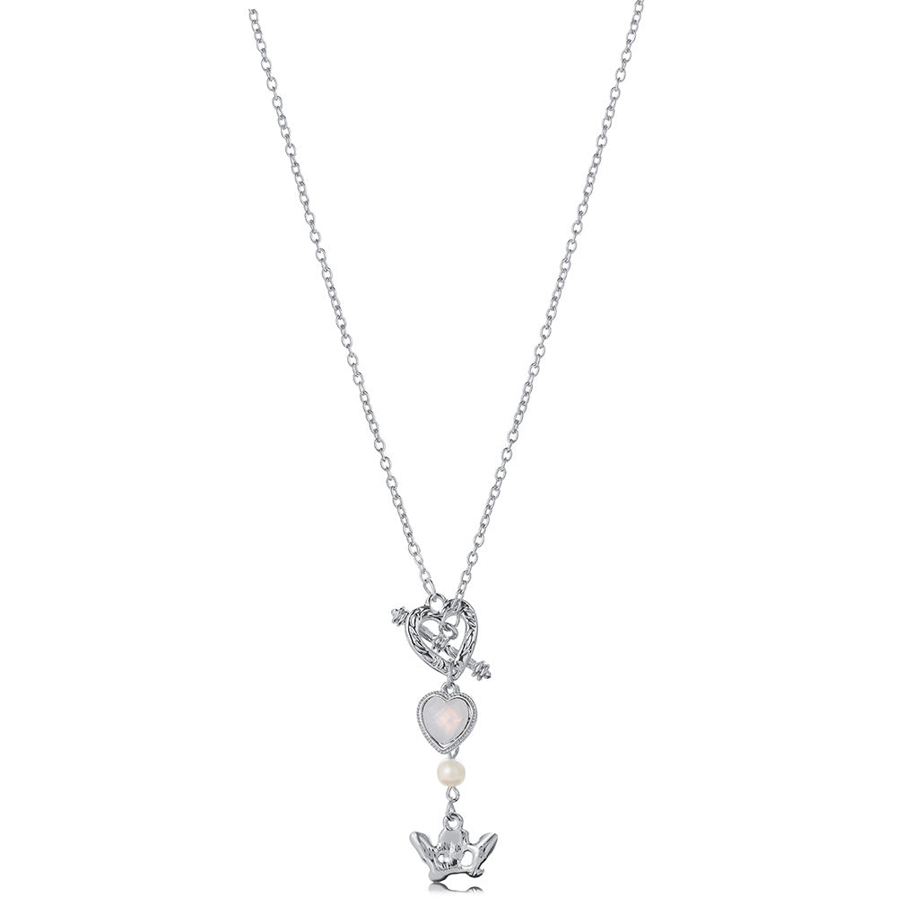 Silver Goth Pendant Necklace Jewelry
